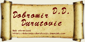 Dobromir Durutović vizit kartica